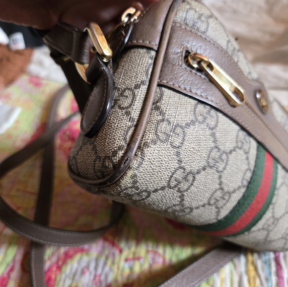 GUCCI Ophidia Gg Supreme Mini Shoulder Bag In Brown - Picture 6 of 15